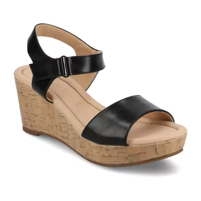 Journee Collection Cloudsteppers Womens Ranae Wedge Sandals