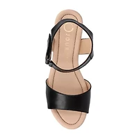 Journee Collection Cloudsteppers Womens Ranae Wedge Sandals