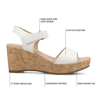 Journee Collection Womens Ranae Wedge Sandals