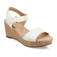 Journee Collection Womens Ranae Wedge Sandals