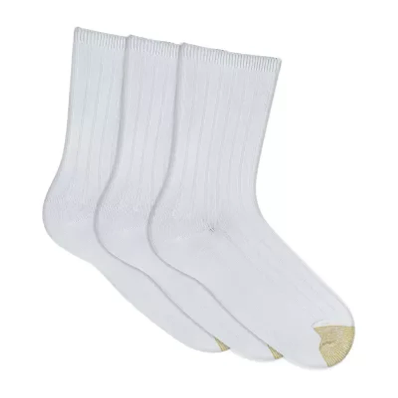 Gold Toe Ultra Soft Womens 3 Pair Crew Socks