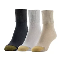 Gold Toe Ultra Soft Womens Multi-Pack 3 Pair Turncuff Socks