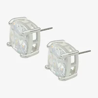 Sparkle Allure Cubic Zirconia 12mm Cushion Stud Earrings