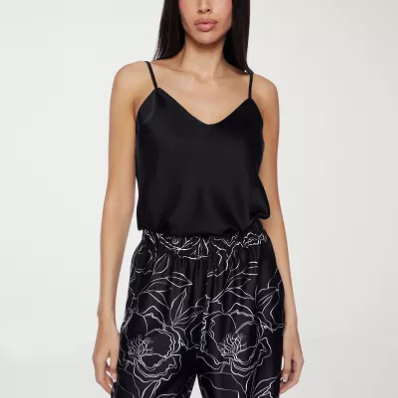 Premier Amour Womens V Neck Sleeveless Camisole