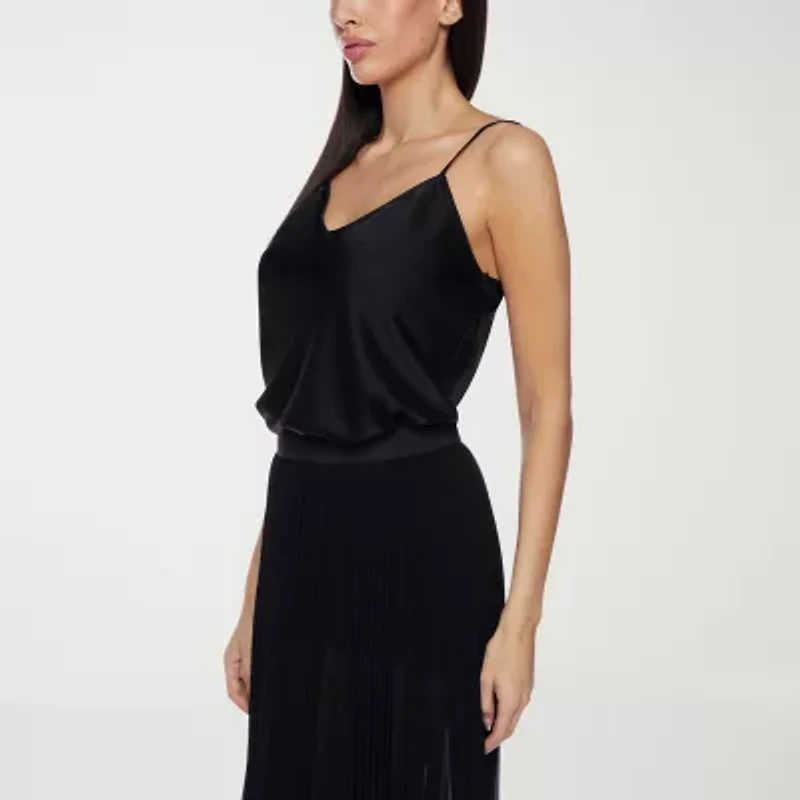 Premier Amour Womens V Neck Sleeveless Camisole