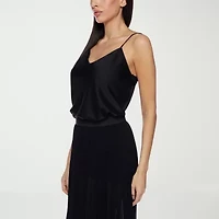 Premier Amour Womens V Neck Sleeveless Camisole