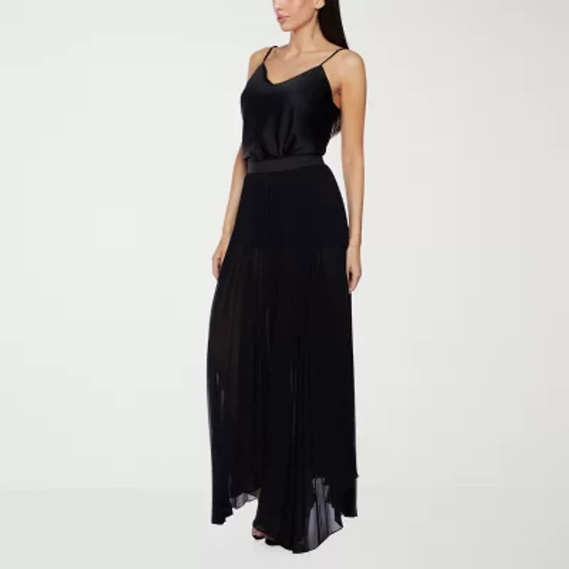 Premier Amour Womens Long Flared Skirt
