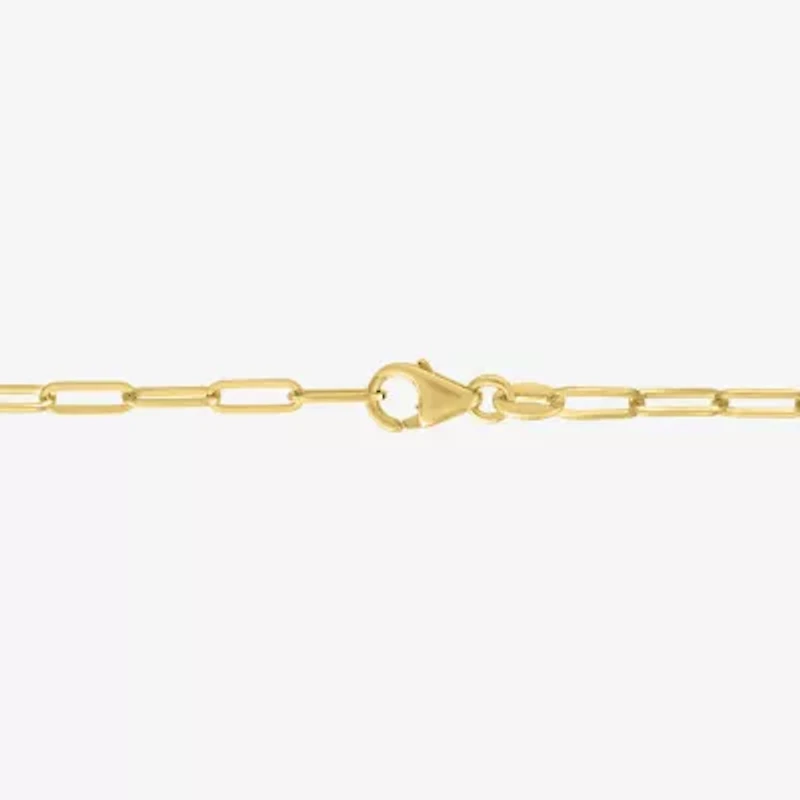 Diamond Addiction (G-H / I1-I2) Womens 1/3 CT. T.W. Lab Grown White Diamond 10K Gold Paperclip 18 Inch Pendant Necklace