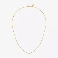 Diamond Addiction (G-H / I1-I2) Womens 1/3 CT. T.W. Lab Grown White Diamond 10K Gold Paperclip Round 18 Inch Pendant Necklace