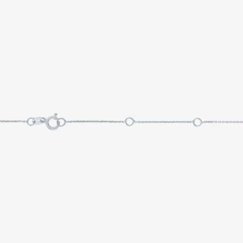 Diamond Addiction (G-H / I1-I2) Womens 1/3 CT. T.W. Lab Grown White 10K Gold Round 16 Inch Pendant Necklace