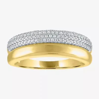 Diamond Addiction (G-H, I1-I2) Womens 6.8mm 1/3 CT. T.W. Lab Grown White 10K Gold Band