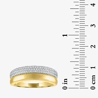 Diamond Addiction (G-H, I1-I2) Womens 6.8mm 1/3 CT. T.W. Lab Grown White 10K Gold Band
