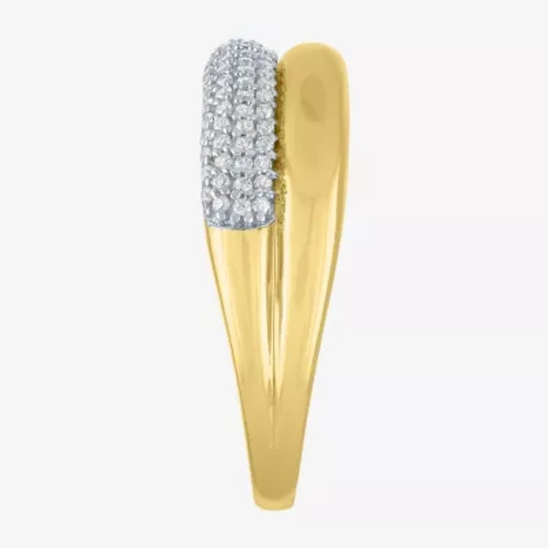 Diamond Addiction (G-H, I1-I2) Womens 6.8mm 1/3 CT. T.W. Lab Grown White 10K Gold Band
