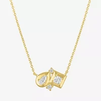 Diamond Addiction (G-H Womens 1/3 CT. T.W. Lab Grown White Diamond 10K Gold Pear 16 Inch Pendant Necklace