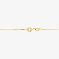 Yes, Please! Womens Diamond Accent Lab Grown White Diamond 14K Gold Over Silver Sterling Silver Round 16 Inch Pendant Necklace