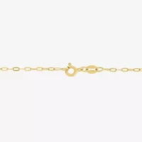 Yes, Please! Womens Diamond Accent Lab Grown White Diamond 14K Gold Over Silver Sterling Silver Round 16 Inch Pendant Necklace