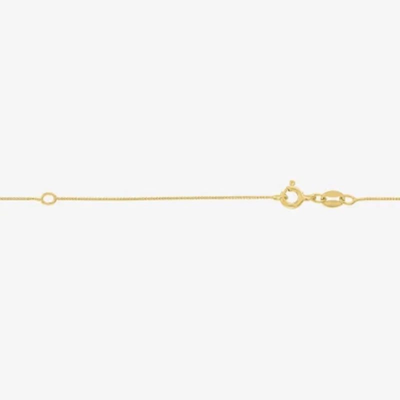 Yes Please! (G-H / I1-I2) Womens 1/10 CT. T.W. Lab Grown White Diamond 14K Gold Over Silver Sterling Silver 18 Inch Pendant Necklace