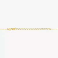 (G-H/ I1-I2) Womens 1/6 CT. T.W. Lab Grown White Diamond 14K Gold Over Silver Sterling Silver Heart 16 Inch Pendant Necklace