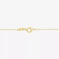 Diamond Addiction (G-H Womens 1/10 CT. T.W. Lab Grown White Diamond 14K Gold Over Silver Sterling Silver Star 16 Inch Pendant Necklace
