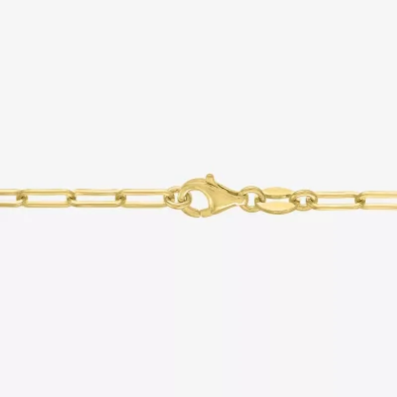 Diamond Addiction (G-H / I1-I2) Womens 1/5 CT. Lab Grown White Diamond 14K Gold Over Silver Sterling Silver Paperclip 18 Inch Pendant Necklace
