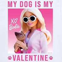 Big Kid Girls Crew Neck Short Sleeve Barbie T-Shirt