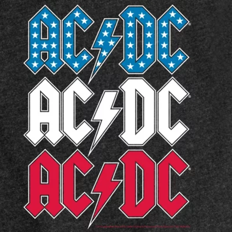 AC/DC Usa Big Kid Girls Crew Neck Short Sleeve T-Shirt