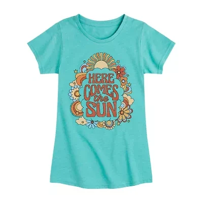 Big Kid Girls Crew Neck Short Sleeve The Beatles T-Shirt