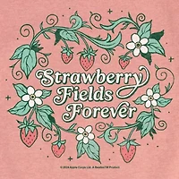 Strawberry Fields Big Kid Girls Crew Neck Short Sleeve The Beatles T-Shirt