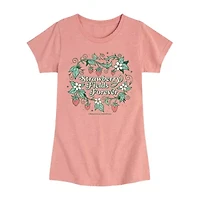 Strawberry Fields Big Kid Girls Crew Neck Short Sleeve The Beatles T-Shirt
