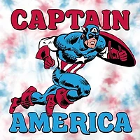 Disney Collection Little & Big Kid Boys Crew Neck Short Sleeve Regular Fit Captain America Graphic T-Shirt