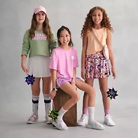 Xersion Little & Big Kid Girls Mid Rise Running Short