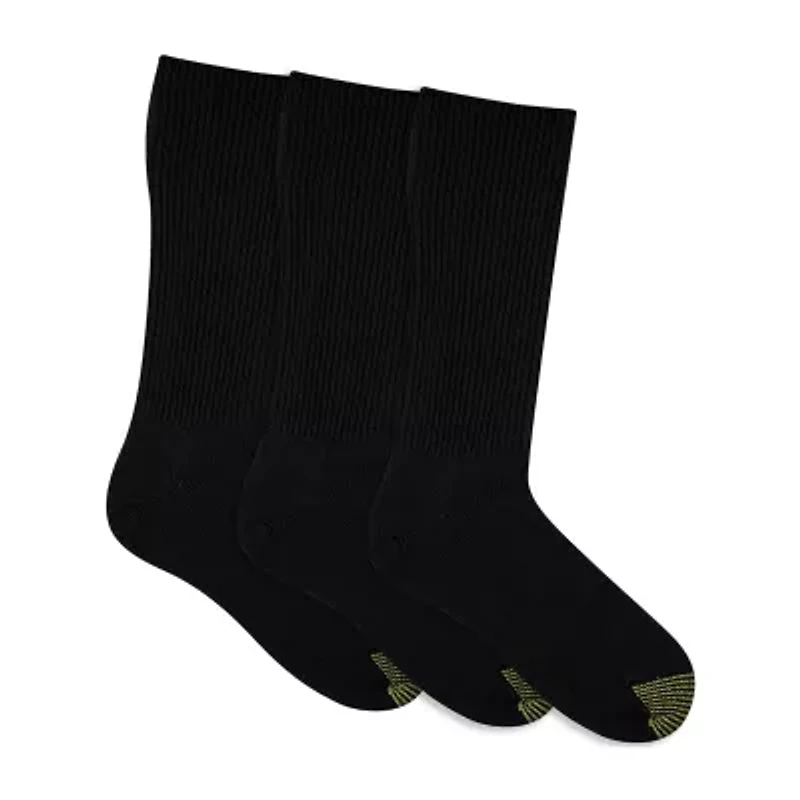 Gold Toe Fluffies Mens 3 Pair Crew Socks