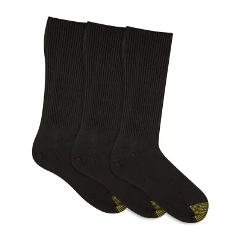 Gold Toe Fluffies Mens 3 Pair Crew Socks