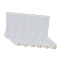 Gold Toe Athletic Sport Mens 6 Pair Crew Socks