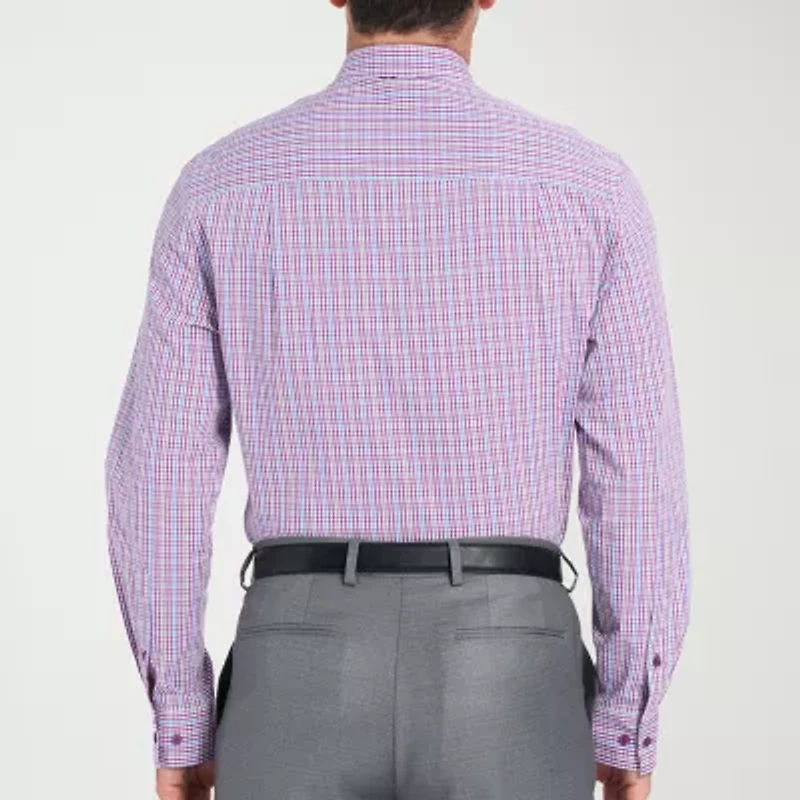 Nick Graham Mens Spread Collar Long Sleeve Shirt + Tie Set