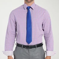Nick Graham Mens Spread Collar Long Sleeve Shirt + Tie Set