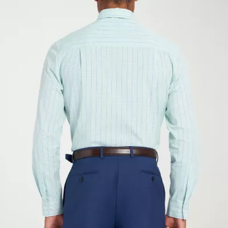 Nick Graham Mens Spread Collar Long Sleeve Shirt + Tie Set