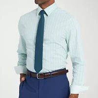 Nick Graham Mens Spread Collar Long Sleeve Shirt + Tie Set