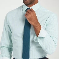 Nick Graham Mens Spread Collar Long Sleeve Shirt + Tie Set