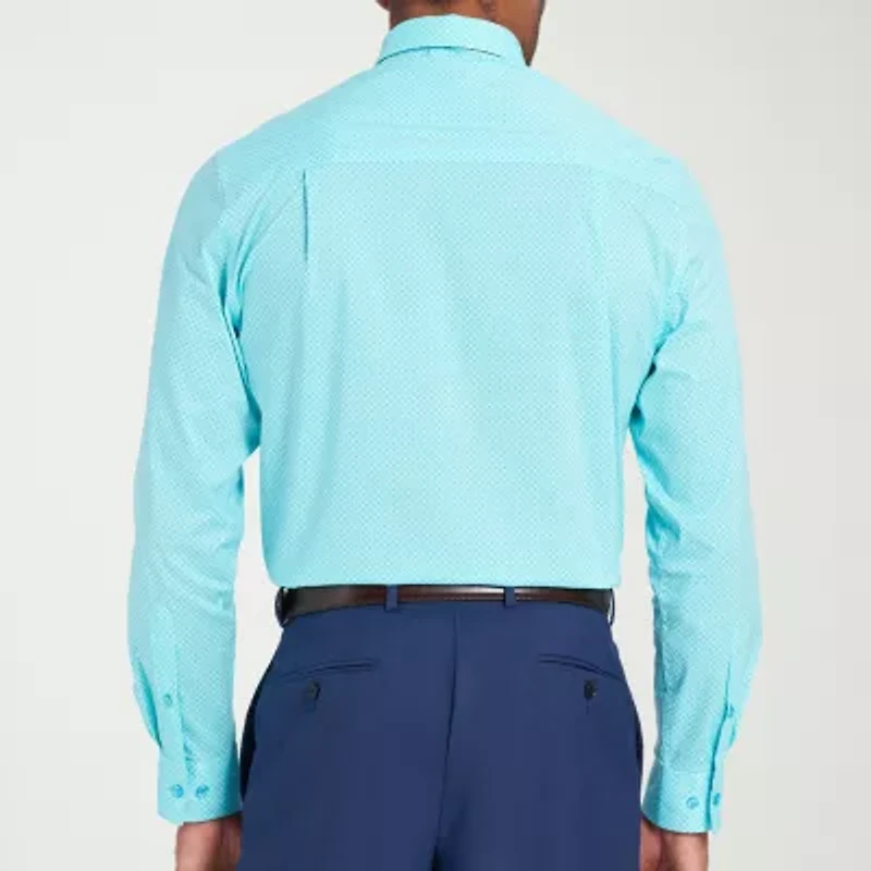 Nick Graham Mens Spread Collar Long Sleeve Shirt + Tie Set