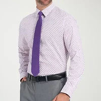 Nick Graham Mens Spread Collar Long Sleeve Shirt + Tie Set