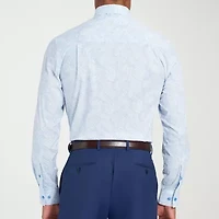 Nick Graham Mens Spread Collar Long Sleeve Shirt + Tie Set