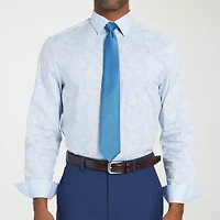 Nick Graham Mens Spread Collar Long Sleeve Shirt + Tie Set