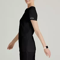 Skechers Skt259 Coast 2-Pocket Top Womens V Neck Short Sleeve Tag Free Stretch Fabric Moisture Wicking Scrub