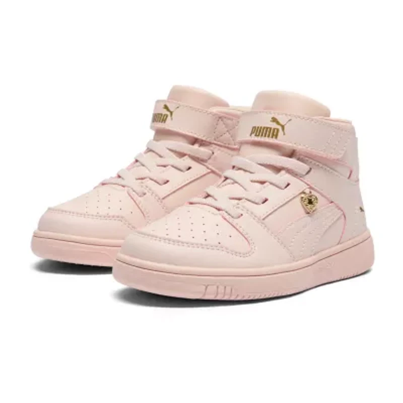 PUMA Rebound Layup Rcl Valentine Little Kid Girls Basketball Shoes