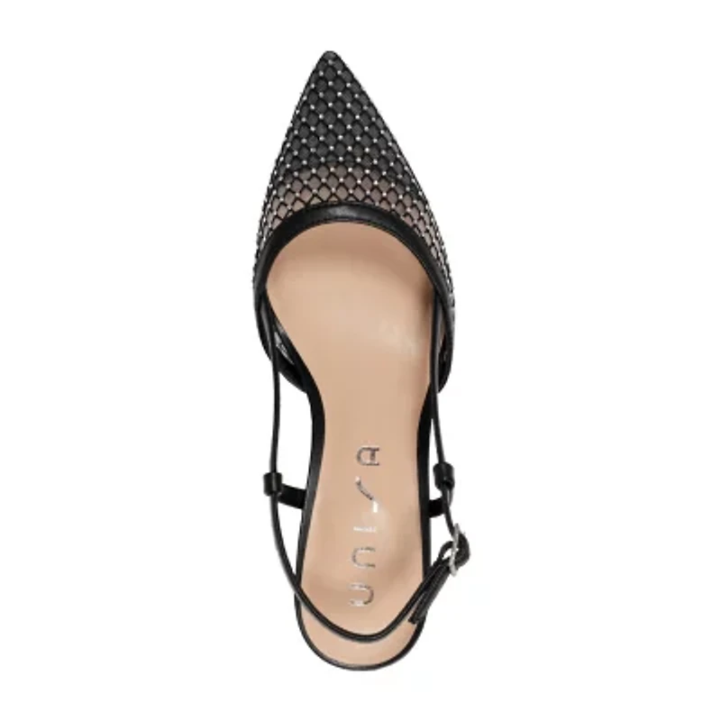 Unisa Evrett Womens Pointed Closed Toe Kitten Heel Pumps
