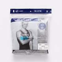 Stafford Ultra Soft Mens Sleeveless 4 Pack Tank