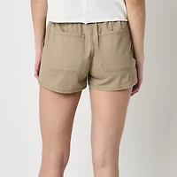 Arizona Womens High Rise Juniors Midi Short