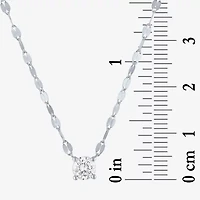 Diamond Addiction (G-H / Si2-I1) Womens 1/3 CT. T.W. Lab Grown White 10K Gold Round 16 Inch Pendant Necklace