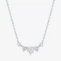 (Si2-I1/G-H) Womens 1/3 CT. T.W. Lab Grown White Diamond 10K Gold Round 18 Inch Pendant Necklace